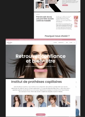 Portfolio - Création de site internet - Excellence Capillaire