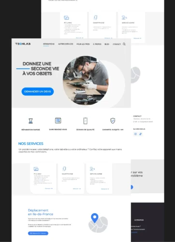 Portfolio - Création de site internet - Techlab repair